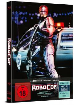 Robocop (Limited Mediabook, 2 4K Ultra HD's+2 Blu-ray's) (1987) [FSK 18] [4K Ultra HD] 