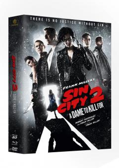 Sin City 2 - A Dame to kill for (Limited Mega Mediabook, 3D Blu-ray+Blu-ray+DVD, Cover A) (2014) [FSK 18] [3D Blu-ray] 