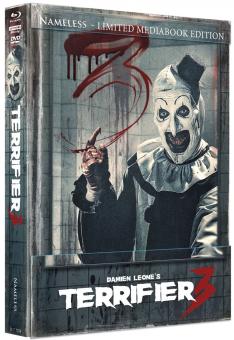 Terrifier 3 (Uncut, Limited Wattiertes Mediabook, 4K Ultra HD+Blu-ray+DVD, Cover E) (2024) [FSK 18] [4K Ultra HD] 