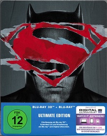 Batman v Superman: Dawn of Justice (Ultimate Edition, 2 Disc Steelbook, 3D Blu-ray+Blu-ray) (2016) [3D Blu-ray] 