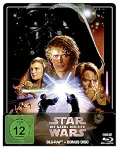 Star Wars: Episode III - Die Rache der Sith (Limited Steelbook, 2 Discs) (2005) [Blu-ray] [Gebraucht - Zustand (Sehr Gut)] 