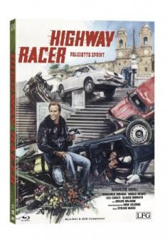Poliziotto Sprint - Highway Racer (Limited Mediabook, Blu-ray+DVD, Cover A) (1977) [FSK 18] [Blu-ray] 