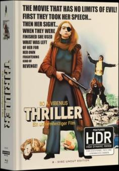 Thriller - Ein unbarmherziger Film (8 Discs Limited Wattiertes Mediabook, 4K Ultra HD+Blu-ray+DVD, Cover D) (1973) [FSK 18] [Blu-ray] 