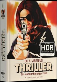 Thriller - Ein unbarmherziger Film (8 Discs Limited Wattiertes Mediabook, 4K Ultra HD+Blu-ray+DVD, Cover E) (1973) [FSK 18] [Blu-ray] 