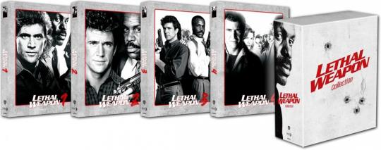 Lethal Weapon 1-4 Collection (4 Mediabooks im Schuber, 5 Blu-ray+3 DVDs, Cover B) [FSK 18] [Blu-ray] 