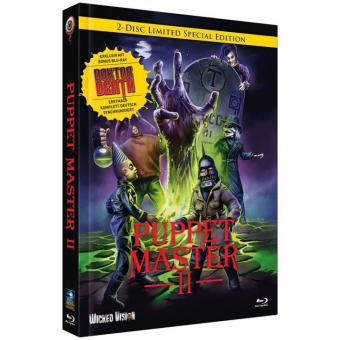 Puppet Master 2 / Puppet Master: Doktor Death (Limited Mediabook, Double Feature, 2 Discs, Cover A) (1990/2022) [FSK 18] [Blu-ray] 