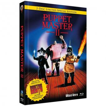 Puppet Master 2 / Puppet Master: Doktor Death (Limited Mediabook, Double Feature, 2 Discs, Cover B) (1990/2022) [FSK 18] [Blu-ray] 