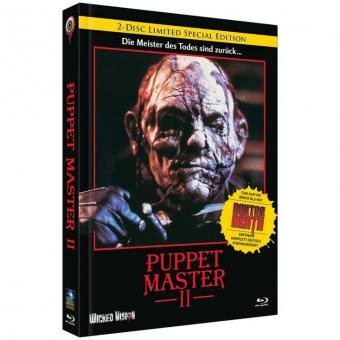 Puppet Master 2 / Puppet Master: Doktor Death (Limited Mediabook, Double Feature, 2 Discs, Cover C) (1990/2022) [FSK 18] [Blu-ray] 