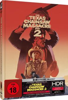 The Texas Chainsaw Massacre 2 (Limited Mediabook, 4K Ultra HD+2 Blu-ray's, Cover C) (1986) [FSK 18] [4K Ultra HD] 