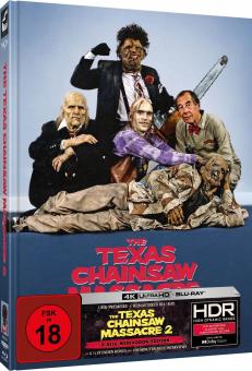 The Texas Chainsaw Massacre 2 (Limited Mediabook, 4K Ultra HD+2 Blu-ray's, Cover E) (1986) [FSK 18] [4K Ultra HD] 