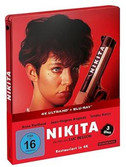 Nikita (Limited Steelbook, 4K Ultra HD+ 2 Blu-ray's) (1990) [4K Ultra HD] 