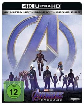 Avengers: Endgame (Limited Steelbook, 4K Ultra HD+2 Blu-ray's) (2019) [4K Ultra HD] 