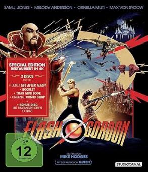 Flash Gordon (3 Discs Special Edition, 3 Blu-ray's) (1980) [Blu-ray] [Gebraucht - Zustand (Sehr Gut)] 