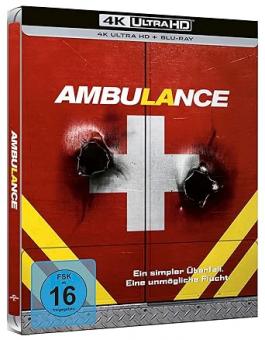 Ambulance (Limited Steelbook, 4K Ultra HD+Blu-ray) (2022) [4K Ultra HD] 