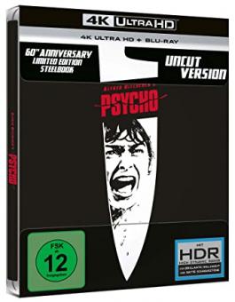 Psycho (Limited Steelbook, 4K Ultra HD+Blu-ray) (1960) [4K Ultra HD] 