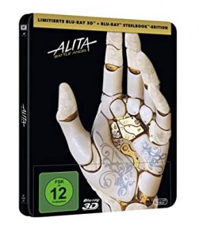 Alita - Battle Angel (Limited Steelbook, 3D Blu-ray+Blu-ray) (2019) [Blu-ray] [Gebraucht - Zustand (Sehr Gut)] 