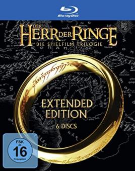 Der Herr der Ringe - Die Spielfilm Trilogie (Extended Edition, 6 Disc) [Blu-ray] 
