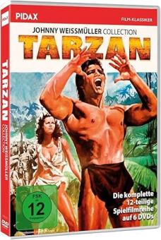 arzan Box - Johnny Weissmüller Collection / Alle 12 Tarzan-Abenteuer Filme mit Johnny Weissmüller (6 DVDs) 