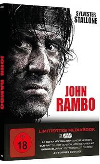 John Rambo (Uncut, Limited Mediabook, 4K Ultra HD+2 Blu-ray's) (2008) [FSK 18] [4K Ultra HD] 