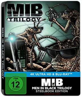Men in Black 1-3 (Limited Steelbook Edition, 4K Ultra HD+Blu-ray) [UK Import mit dt. Ton] [4K Ultra HD] [Gebraucht - Zustand (Sehr Gut)] 