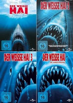 Der weisse Hai 1-4 (Bundle, 4 DVDs) (1975-1987) 