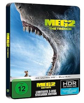 Meg 2: Die Tiefe (Limited Steelbook, 4K Ultra HD+Blu-ray) (2023) [4K Ultra HD] 