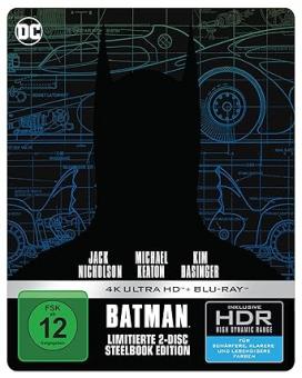 Batman (Limited Steelbook, 4K Ultra HD+Blu-ray) (1989) [4K Ultra HD] [Gebraucht - Zustand (Sehr Gut)] 