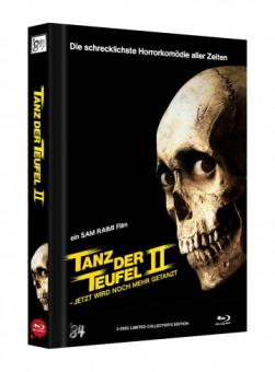 Tanz der Teufel 2 (3 Disc Limited Mediabook, 4K Ultra HD+Blu-ray, Cover B) (1987) [4K Ultra HD] 