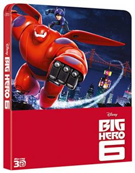 Baymax - Riesiges Robowabohu (Big Hero 6) (Limited Steelbook, 3D Blu-ray+Blu-ray) (2014) [EU Import mit dt. Ton] [3D Blu-ray] 
