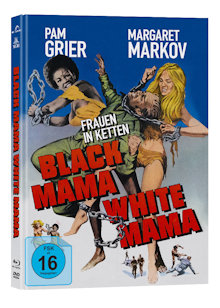 Frauen in Ketten (Black Mama, White Mama) (Limited Mediabook, Blu-ray+DVD, Cover A) (1973) [Blu-ray] 