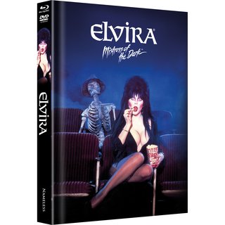 Elvira - Herrscherin der Dunkelheit (Limited Mediabook, Blu-ray+DVD, Black Cover) (1988) [Blu-ray] 