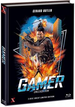 Gamer (Limited Mediabook, Blu-ray+DVD, Extended Version, Cover B) (2009) [FSK 18] [Blu-ray] 