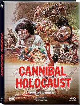 Cannibal Holocaust (Nackt und Zerfleischt) (3 Disc Limited Mediabook, Blu-ray+2 DVDs, Cover C) (1980) [FSK 18] [Blu-ray] 