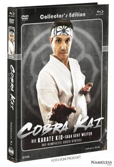 Cobra Kai (Limited Mediabook, Staffel 1, 2 Blu-ray's+2 DVDs, Cover B) (2018) [Blu-ray] 