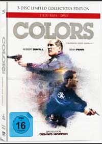 Colors - Farben der Gewalt (3 Disc Limited Mediabook, 2 Blu-ray's+DVD, Cover A) (1988) [Blu-ray] 
