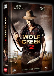 Wolf Creek 2 (3 Disc Limited Uncut Mediabook, Blu-ray + 2 DVDs) (2013) [FSK 18] [Blu-ray] [Gebraucht - Zustand (Sehr Gut)] 