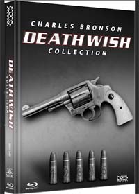 Death Wish 1-5 (Limited Wattiertes Mediabook, 5 Discs) [FSK 18] [Blu-ray] (B-Ware! Innen ein Stück von der Disc Halterung abgebrochen) 