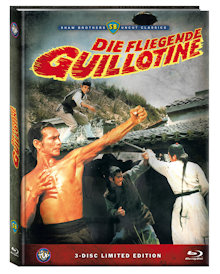 Die fliegende Guillotine (3 Disc Limited Mediabook, Blu-ray+2 DVDs, Cover A) (1975) [FSK 18] [Blu-ray] 