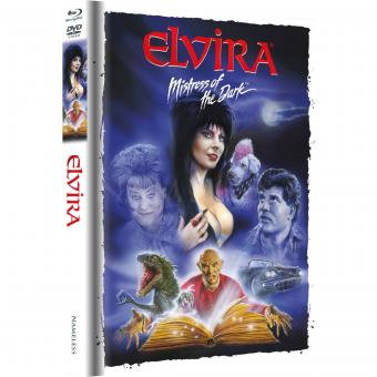 Elvira - Herrscherin der Dunkelheit (Limited Mediabook, Blu-ray+DVD, Artwork Cover) (1988) [Blu-ray] 