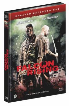 Falcon Rising (Unrated Extended Cut, Mediabook, Blu-ray+DVD, Cover B) (2014) [FSK 18] [Blu-ray] 