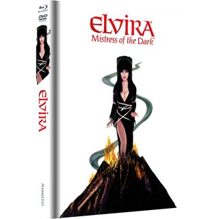 Elvira - Herrscherin der Dunkelheit (Limited Mediabook, Blu-ray+DVD, Fire Cover) (1988) [Blu-ray] 