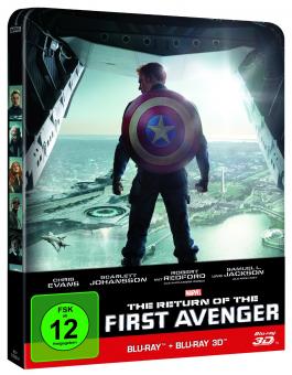 Captain America: The Winter Soldier/The Return of the First Avenger (Limited Steelbook, 3D Blu-ray+Blu-ray) (2014) [3D Blu-ray] [Gebraucht - Zustand (Sehr Gut)] 