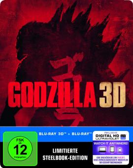 Godzilla (Limited Steelbook, 3D Blu-ray+Blu-ray) (2014) [3D Blu-ray] 