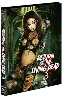 Return of the Living Dead 3 (Limited Mediabook, Blu-ray+2 DVDs, Cover B) (1993) [FSK 18] [Blu-ray] 