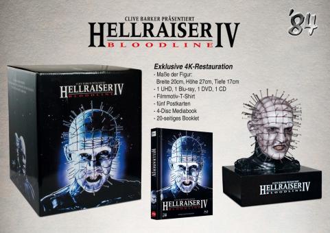 Hellraiser IV (Limited Mediabook,4K Ultra HD+Blu-ray+DVD+CD, inkl. Büste) (1996) [FSK 18] [Blu-ray] 