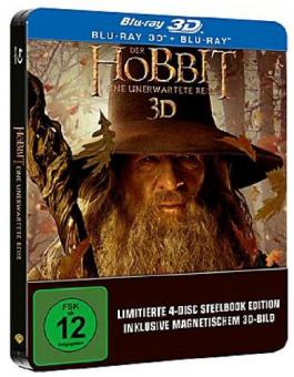 Der Hobbit: Eine unerwartete Reise (+Blu-ray) (Steelbook) (2012) [3D Blu-ray] 