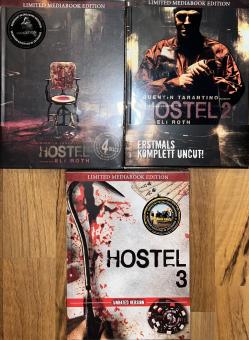 Hostel 1-3 (3 Mediabooks, Blu-ray+DVD, Cover B) [FSK 18] [Blu-ray] 