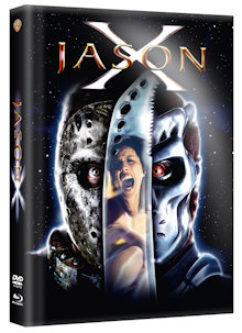 Freitag der 13. Teil 10 - Jason X (Limited Wattiertes Mediabook, Blu-ray+DVD) (2001) [FSK 18] [Blu-ray] 
