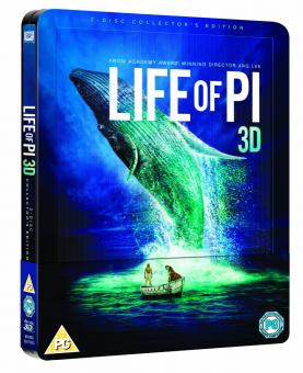 Life of Pi - Schiffbruch mit Tiger (2 Disc Collector's Edition, Steelbook) (2012) [UK Import mit dt. Ton] [3D Blu-ray] 