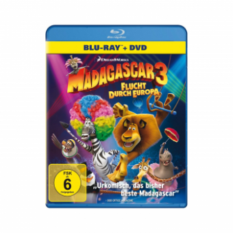 Madagascar 3 - Flucht durch Europa (Blu-ray + DVD) (2012) [Blu-ray] [Gebraucht - Zustand (Sehr Gut)] 